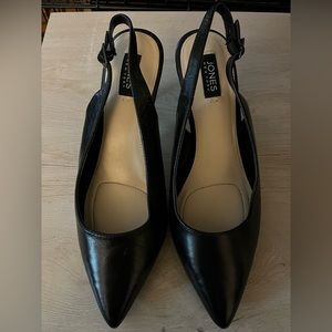 Women’s Jones New York Black Leather Slingback Shoes